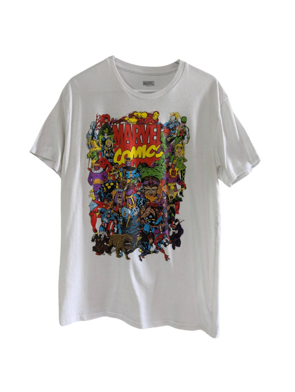 Marvel Comics Men's Logo Graphic T-Shirt, Size Large, White